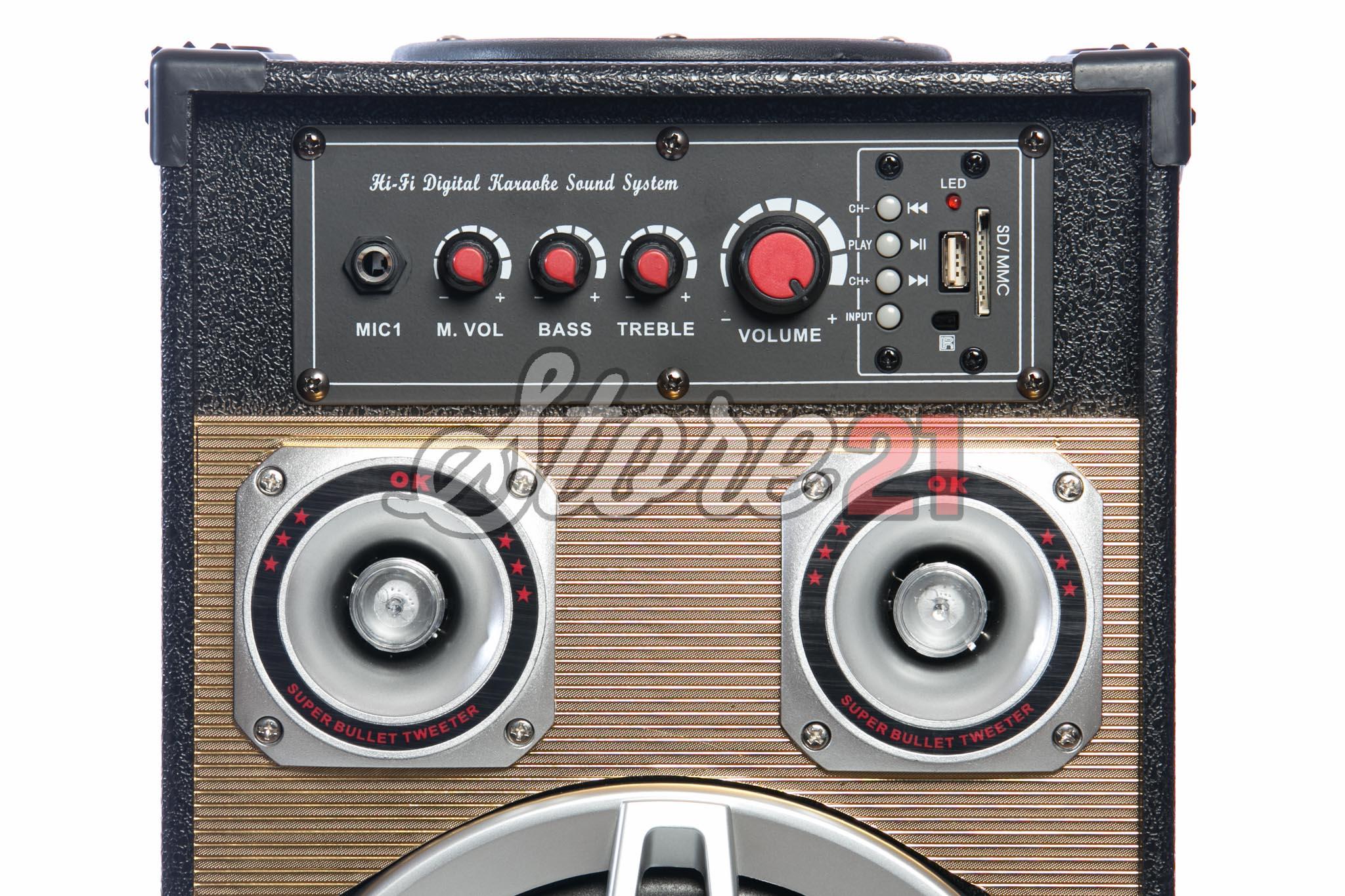 Set Boxe Active Ailiang 801 ,350W, 8 inch, , Bluetooth,Radio, Telecomanda,USB